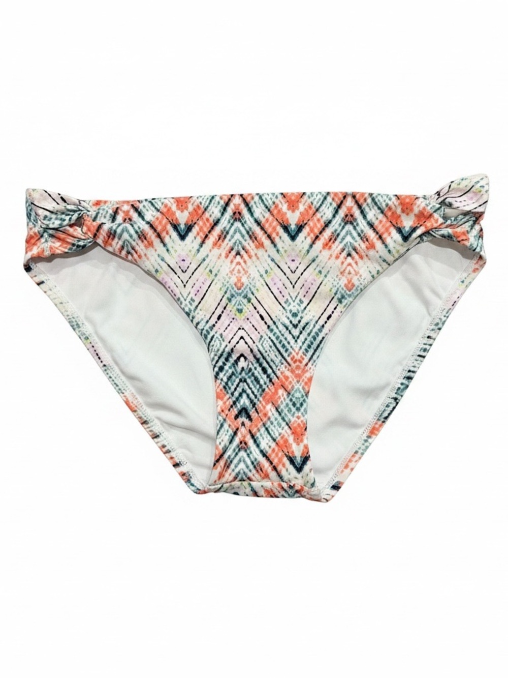 Carve Designs Multicolor Floral Stripe Bikini Bottom in Coral, Teal & Lavender